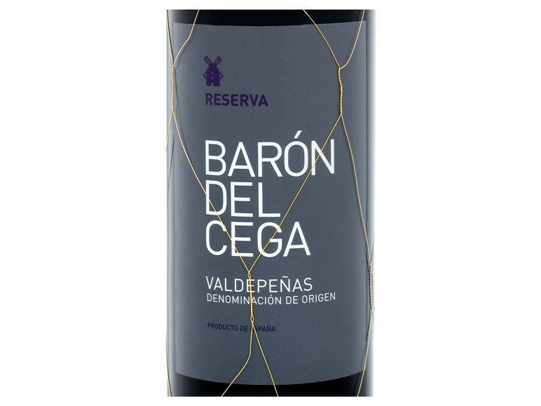 Barón del Cega Valdepenas DO Reserva trocken, Rotwein 2018 Weihnachtsangebot