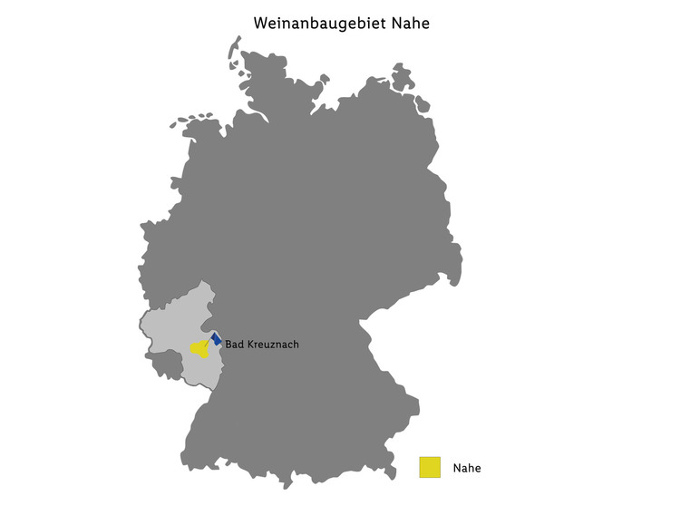 Riesling Scheurebe Nahe QbA halbtrocken, Weißwein 2023 Lagerräumung