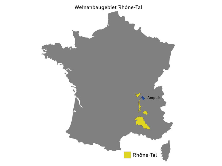 Côtes du Rhône Villages AOP trocken, Rotwein 2022 Neueste Mode