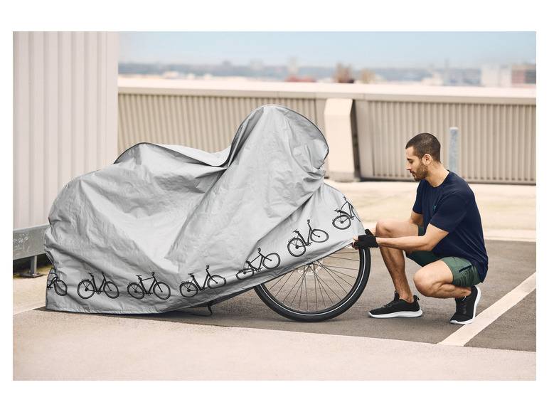 CRIVIT Fahrradabdeckung, wasserresistent, mit Kordelzug und Klickverschluss Bis zu 55% Rabatt