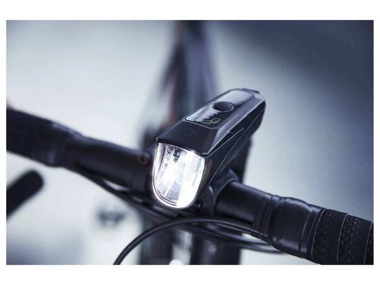 CRIVIT LED-Fahrradleuchten-Set, selbstabblendend Speichern exportieren