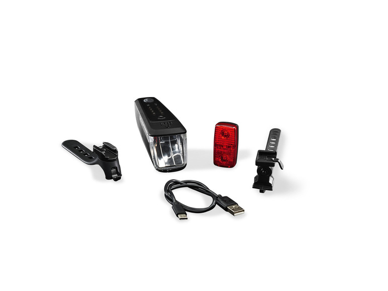 CRIVIT LED-Fahrradleuchten-Set mit Notbremsfunktion Rabatte dieses Monats