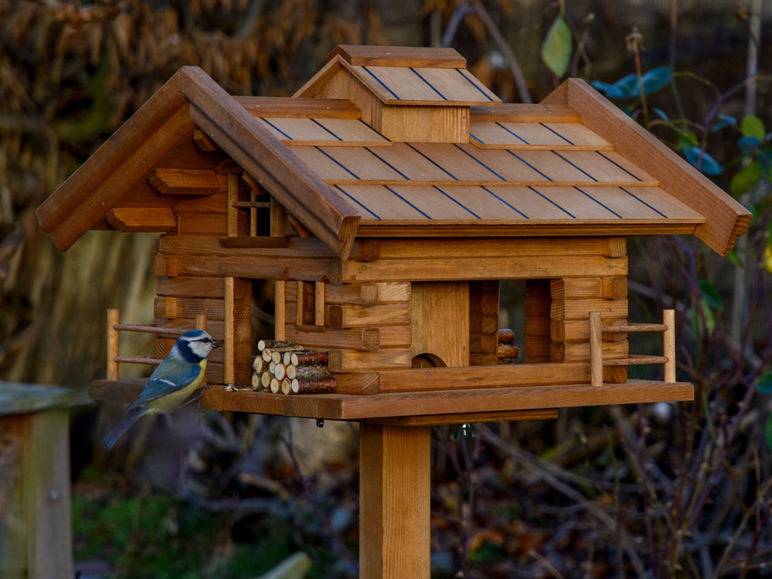 dobar Vogelfutterhaus »Tirol«, inkl. Standfuß, H 117 cm, aus Holz Rabatt