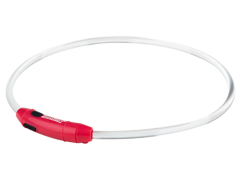 zoofari® LED-Leuchtschlauch Hundehalsband, mit 3 Leuchtfunktionen Räumungsverkauf