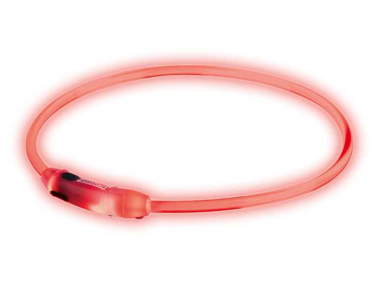 zoofari® LED-Leuchtschlauch Hundehalsband, mit 3 Leuchtfunktionen Räumungsverkauf
