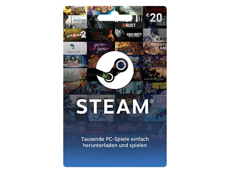 Steam Wallet Card über 20€ Letzter Tag