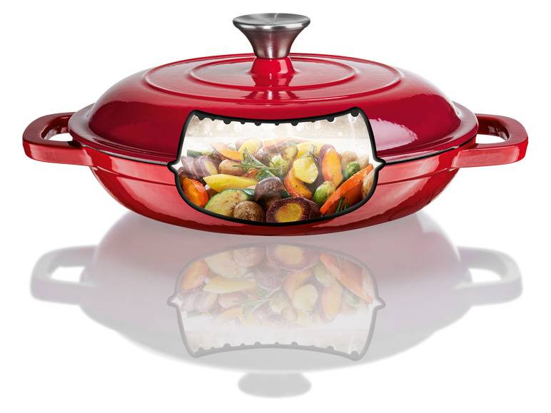 ERNESTO® Gusseisen-Schmorpfanne, Ø 26 cm Sonderangebot