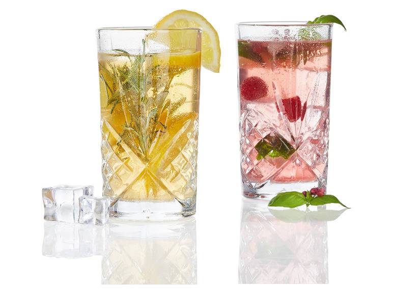 ERNESTO® Kristall-Whiskey- /Longdrinkgläser, 4er-Set Blitzangebot