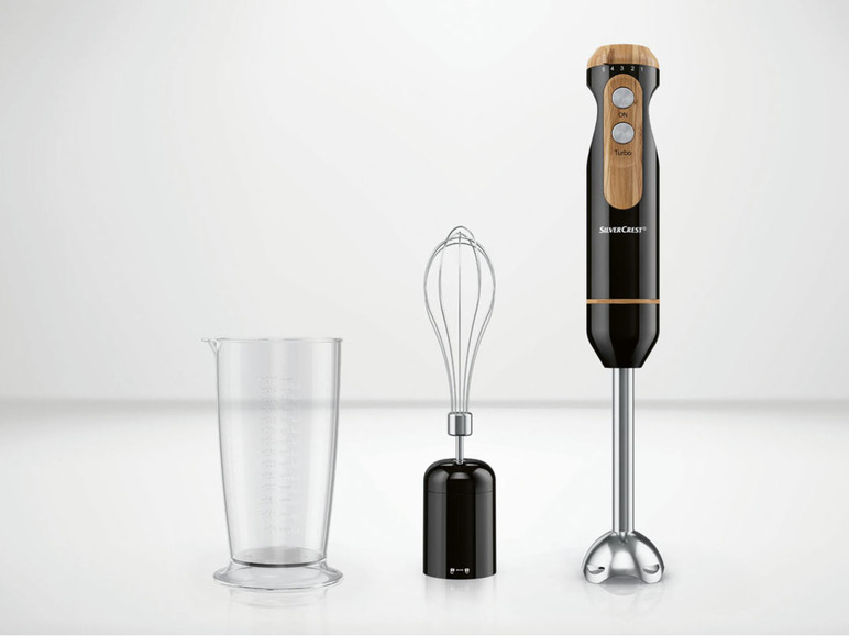 SILVERCREST® KITCHEN TOOLS Stabmixer-Set »SSSH 600 A1«, 3in1 mit Elementen in Holzoptik Tägliche Deals