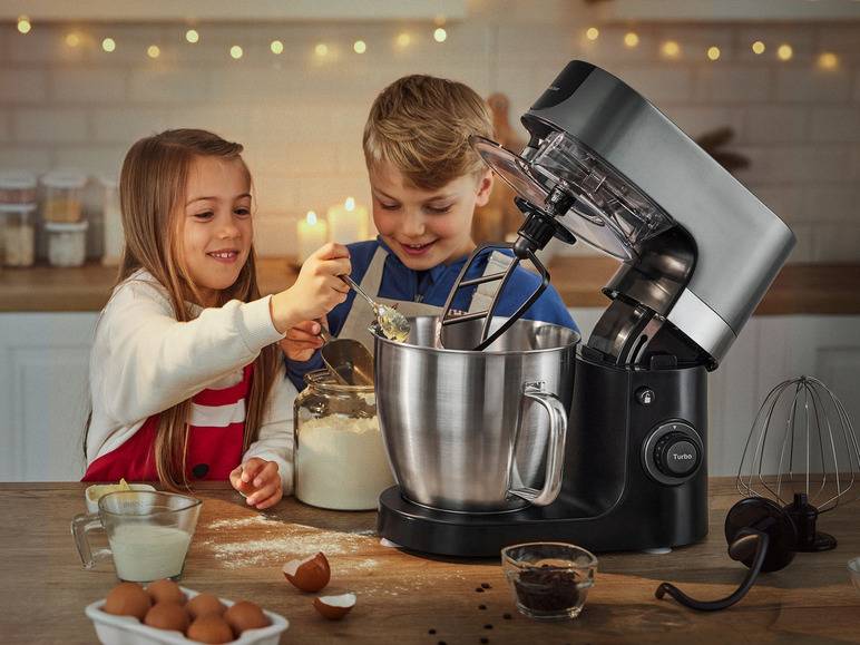 SILVERCREST® KITCHEN TOOLS Profi-Küchenmaschine »SKMP 1300 D3«, 1300 W Wochenangebot