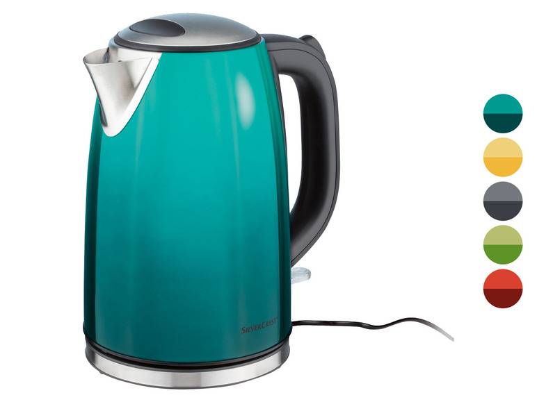 SILVERCREST® KITCHEN TOOLS Wasserkocher SWC 3100 B1, Edelstahl, 1,7 L Begrenzte Freigabe