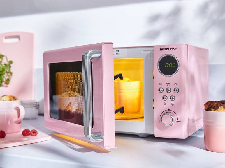 SILVERCREST® KITCHEN TOOLS Mikrowelle »SMWC 700 C1«, 17l, 700 W rosa Nur für heute
