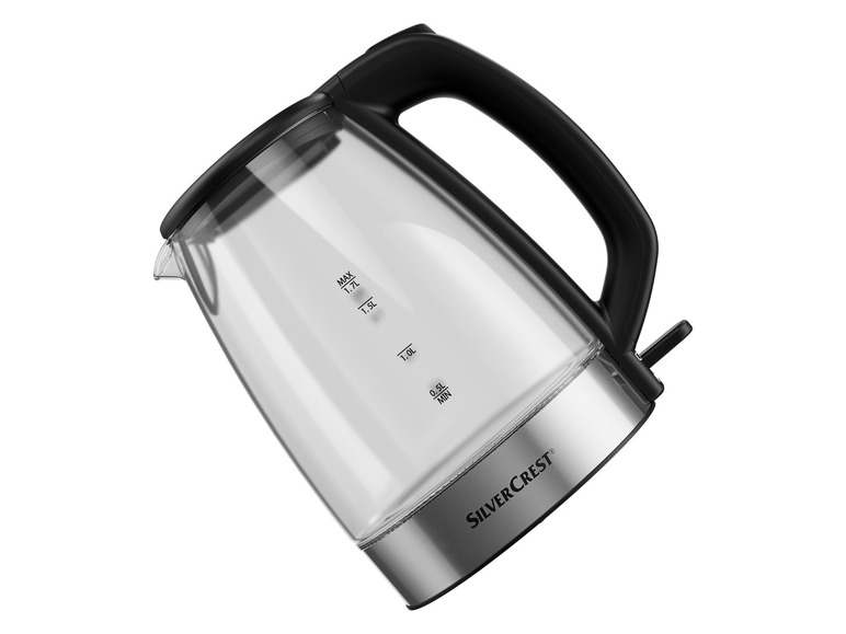 SILVERCREST® KITCHEN TOOLS Glas-Wasserkocher »SWGF 3000 C2«, mit LED-Farbwechsel, 1,7 l Vierteljährliche Förderung