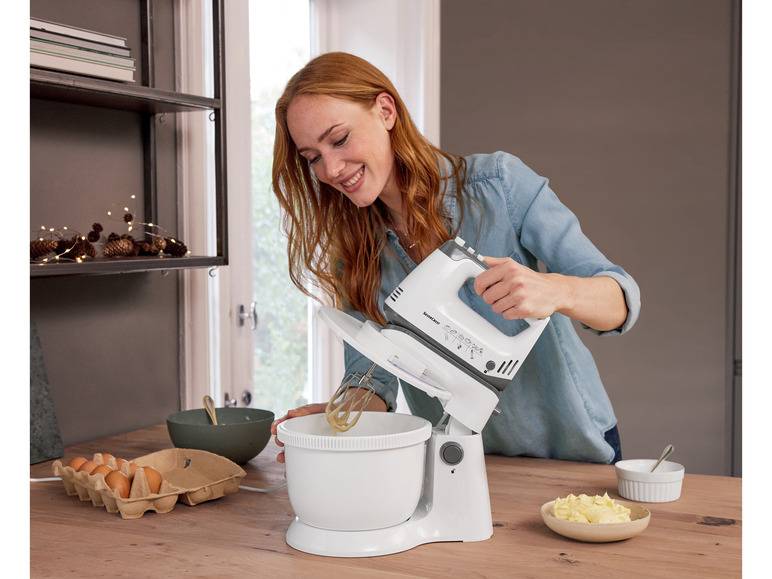 SILVERCREST® KITCHEN TOOLS Handmixer SHMS 300 C2 mit Schüssel und Spritzschutz 50% Rabatt mit kostenlosem Versand