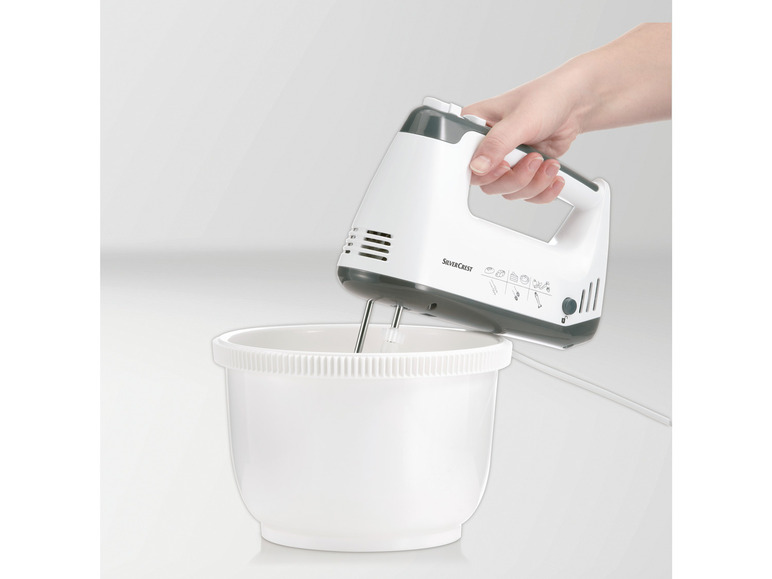 SILVERCREST® KITCHEN TOOLS Handmixer SHMS 300 C2 mit Schüssel und Spritzschutz 50% Rabatt mit kostenlosem Versand
