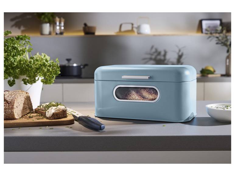 ERNESTO® Brotkasten, mit Sichtfenster, aus Metall Outlet
