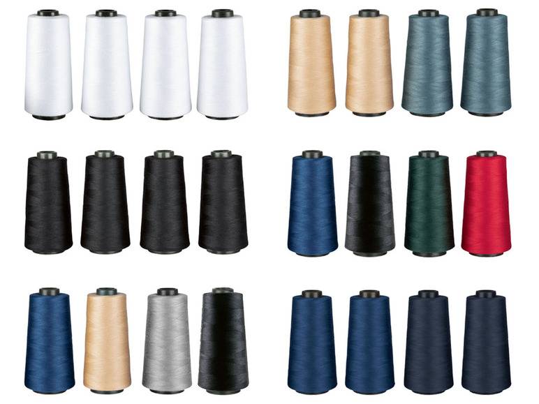 crelando® Overlock Nähgarnspule 2.500m 4er Blitzverkäufe