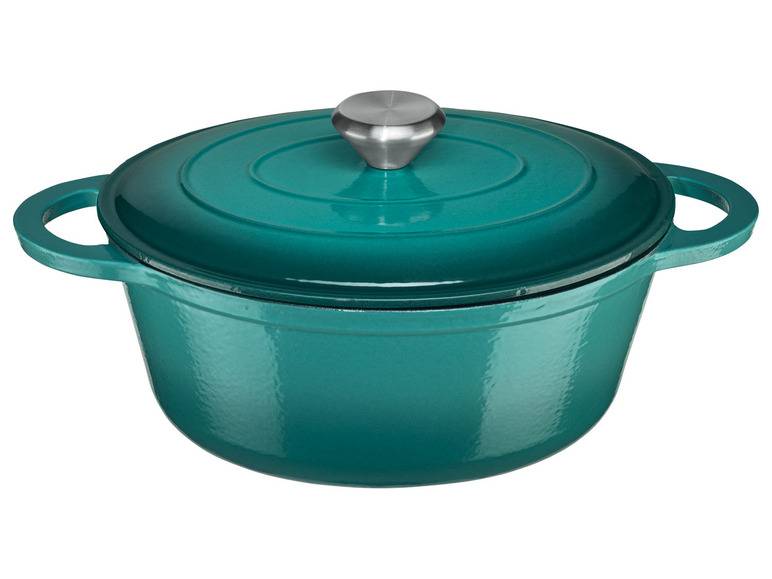 ERNESTO® Gusseisen-Bräter, oval Ø 25 cm Begrenztes Angebot