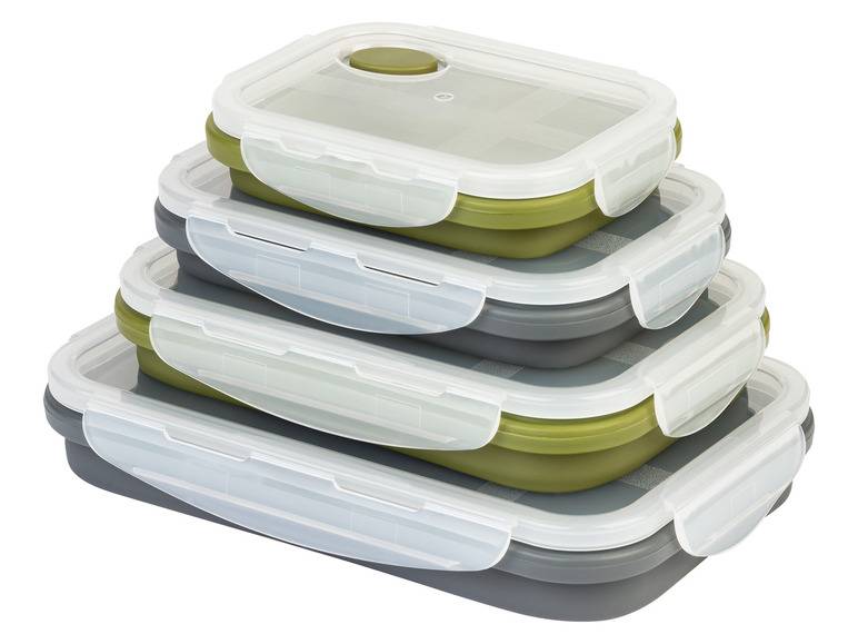 ERNESTO® Frischhaltedosen-Set, platzsparend faltbar Vatertagsangebot