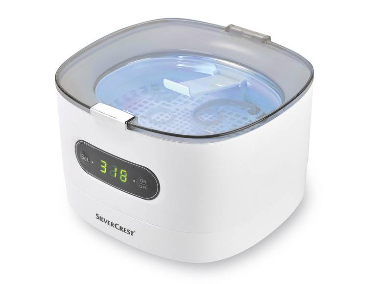 SILVERCREST® Ultraschall-Reinigungsgerät »SUR 48 D5«, weiß