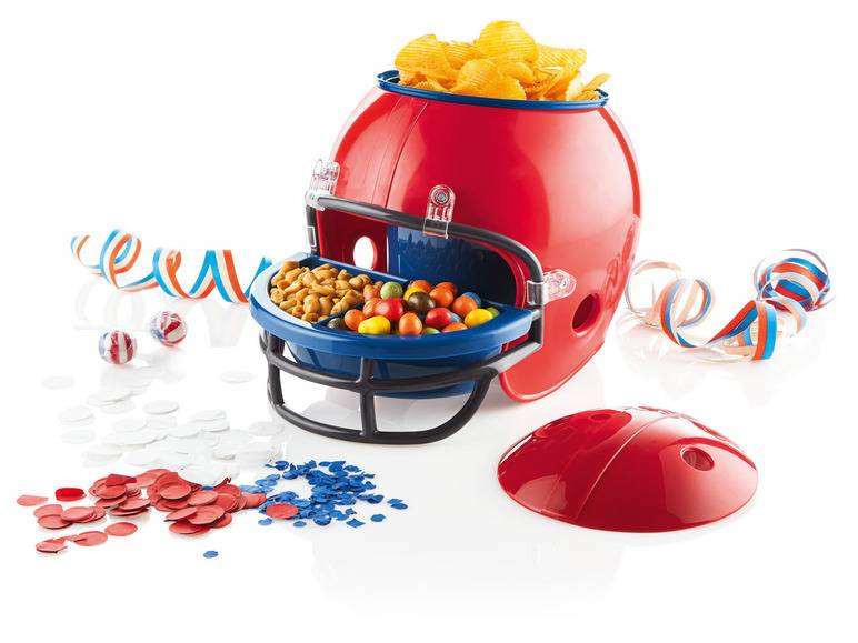 ERNESTO® Snackhelm, Football-Helm-Optik, herausnehmbare Behälter Neuheiten