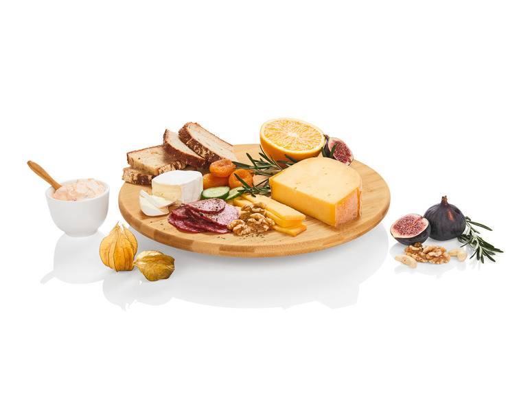 ERNESTO® Käseglocke \ Dreh- und Servierplatte \ Käse-Schneidebrett, hohe Schnittfestigkeit Sonderangebote