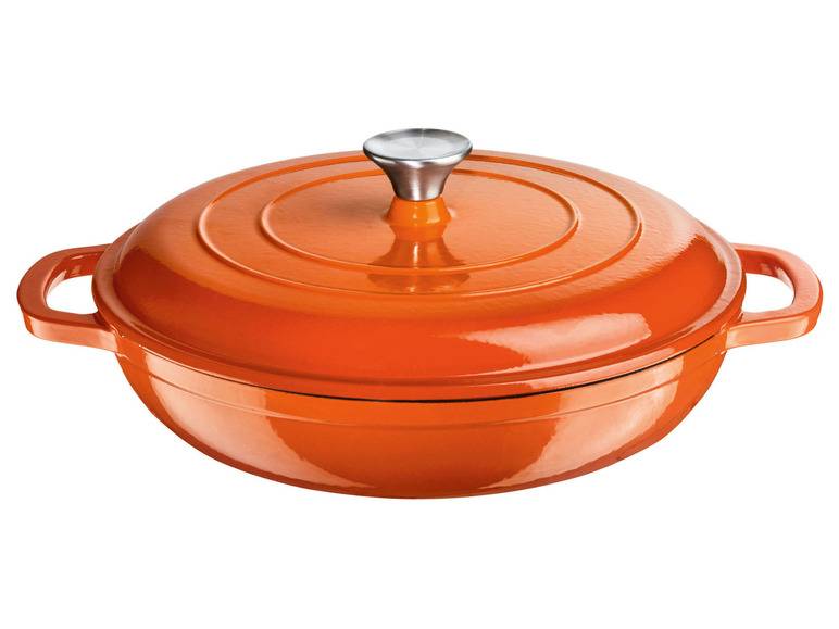 ERNESTO® Gusseisen-Servierpfanne, Ø 30 cm, mit Drop-System VIP-Rabatte