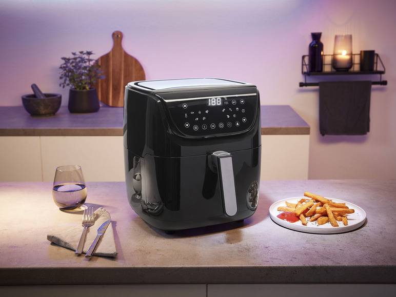 SILVERCREST® KITCHEN TOOLS Heißluftfritteuse Smart XL »SHFS 2150 A1«, 5,5 l, 2150 W Bis zu 60% Rabatt