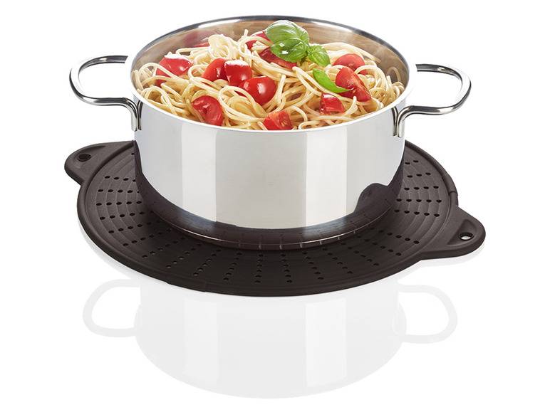 ERNESTO® Pfannenspritzschutz Silikon 3 in 1 zollfrei
