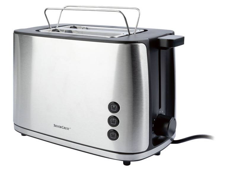 SILVERCREST® KITCHEN TOOLS Toaster »STE 950 A1«, Edelstahl, mit Brötchenaufsatz Günstiger Verkauf