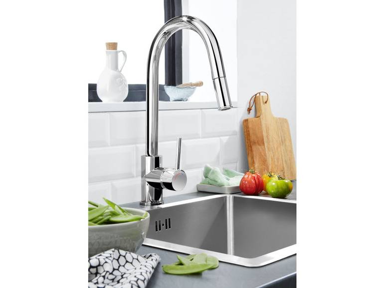 LIVARNO home Design Küchenarmatur, mit Brauseschlauch Heißer Verkauf