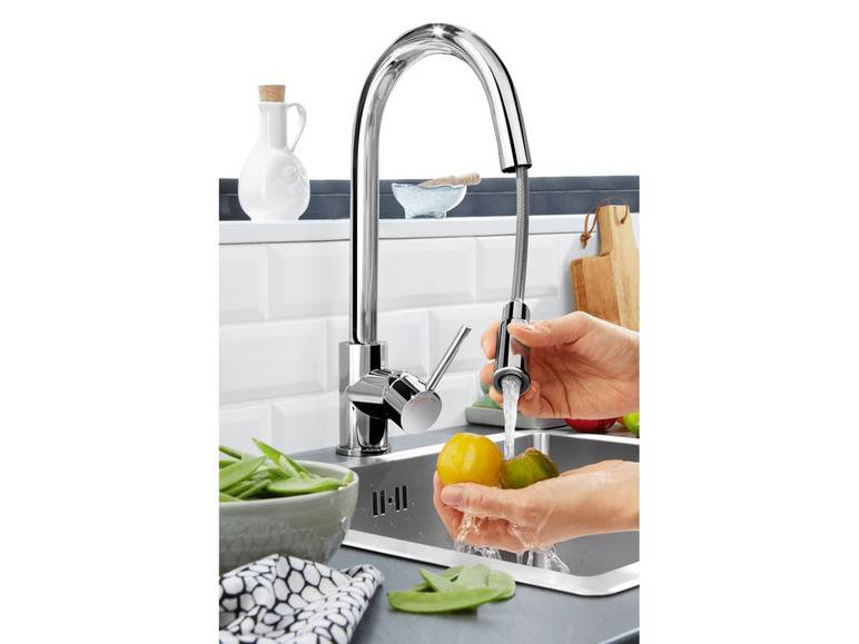 LIVARNO home Design Küchenarmatur, mit Brauseschlauch Heißer Verkauf