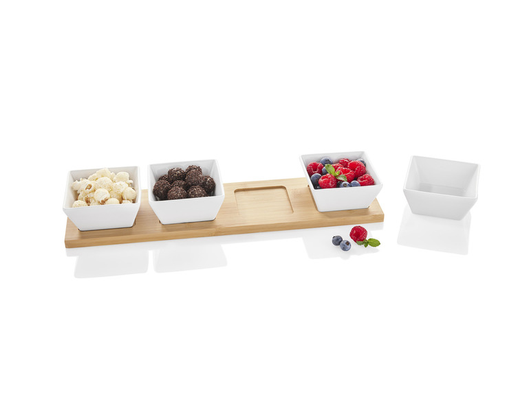 ERNESTO® Dipschalen-Set, mit praktischem Bambus-Serviertablett Neueste Mode