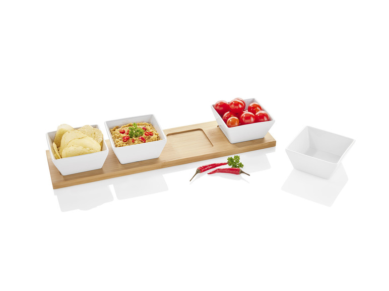 ERNESTO® Dipschalen-Set, mit praktischem Bambus-Serviertablett Neueste Mode