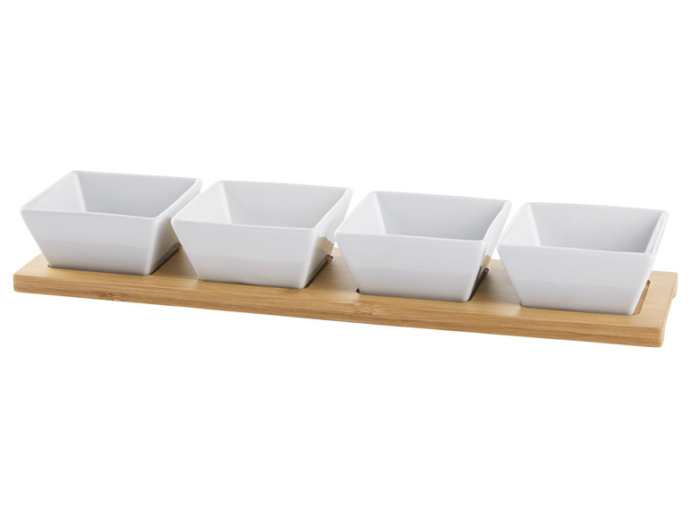 ERNESTO® Dipschalen-Set, mit praktischem Bambus-Serviertablett Neueste Mode