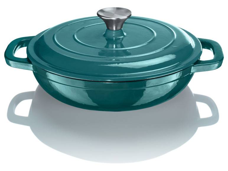 ERNESTO® Gusseisen-Servierpfanne Ø 25 cm Große Rabatte