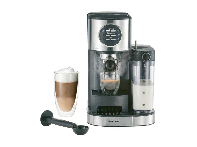 SILVERCREST® KITCHEN TOOLS Espressomaschine mit Milchaufschäumer »SEMM 1470 A2« Tiefpreis