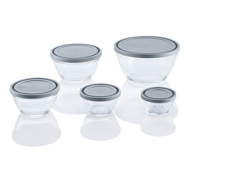 LIVARNO home Glasschüssel-Set, 5 Stück Kostenloser Versand international