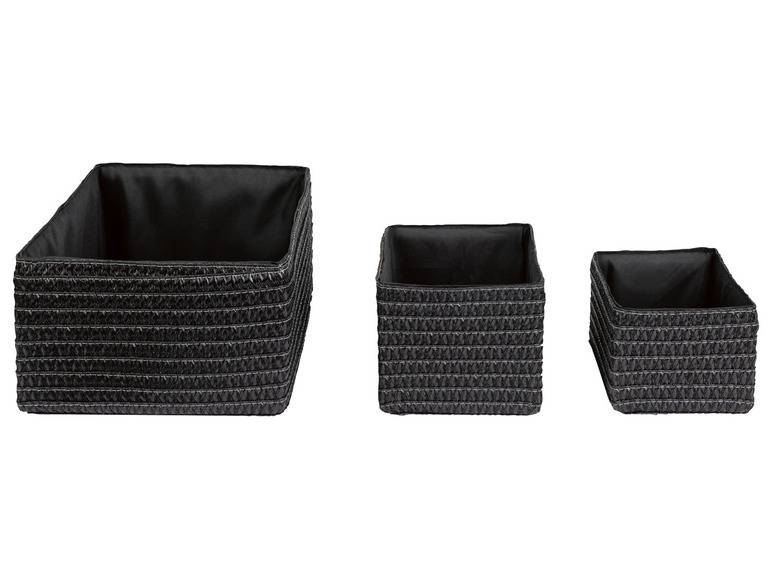 LIVARNO home Aufbewahrungskorb-Set, 3 Stück Kostenlose Rückgabe