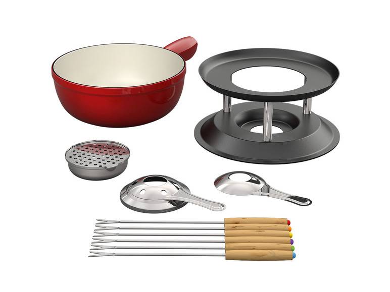 ERNESTO® Fondue Gusseisen 20 cm Begrenzt auf 3 Tage