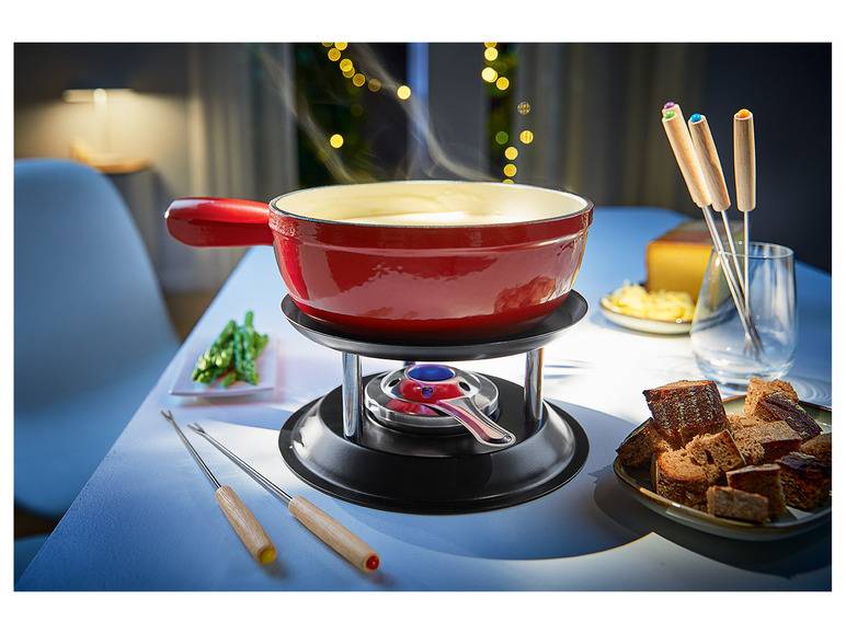 ERNESTO® Fondue Gusseisen 20 cm Begrenzt auf 3 Tage