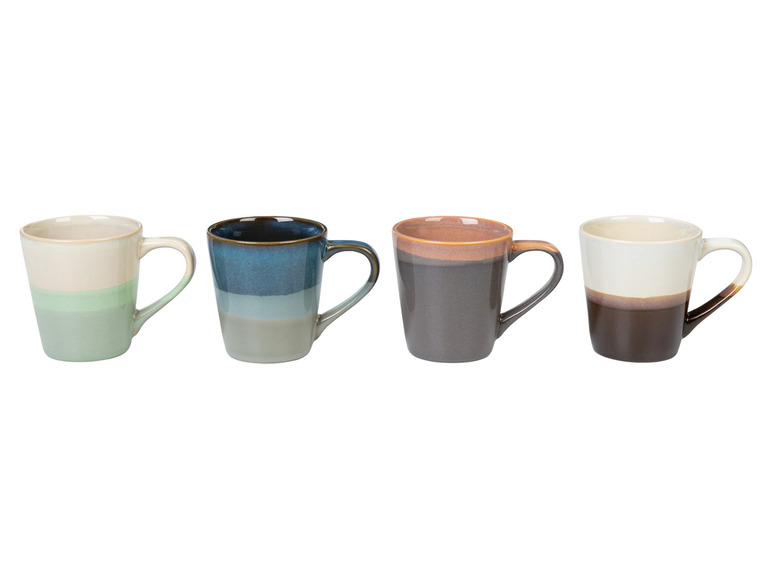 LIVARNO home Kaffeetassen Set / Kaffeekanne, aus glasiertem Steingut im Angebot