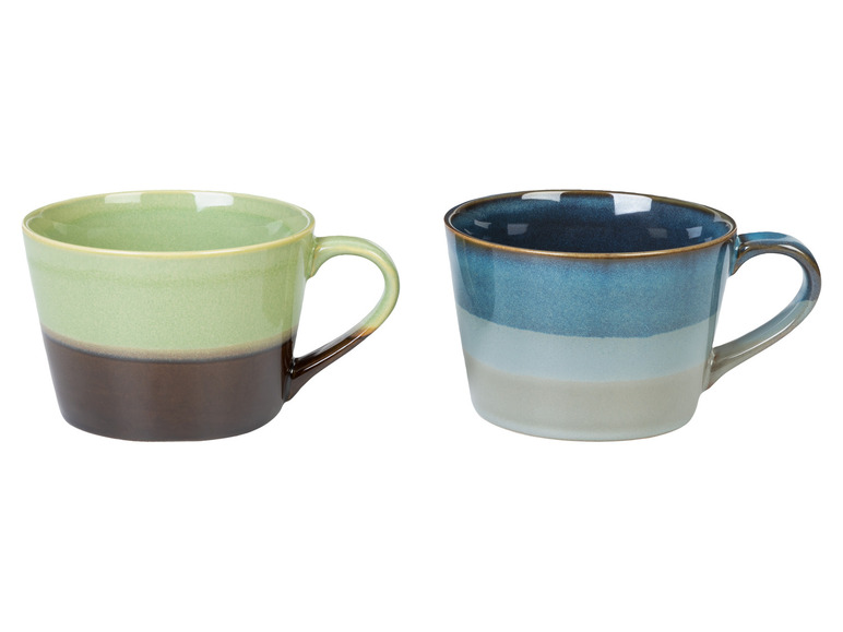 LIVARNO home Kaffeetassen Set / Kaffeekanne, aus glasiertem Steingut im Angebot