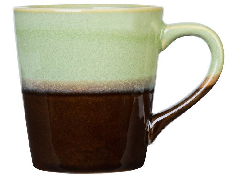 LIVARNO home Kaffeetassen Set / Kaffeekanne, aus glasiertem Steingut im Angebot
