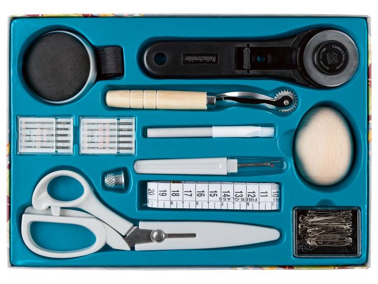crelando® Profi-Schneiderset / Nähgarn-Kollektion / Schneidematte mit Zubehör Kostenloser Versand