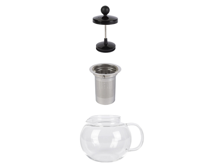 ERNESTO® Glas-Teekanne /-Kaffeebereiter, besonders leicht Limitierter Zeitrabatt