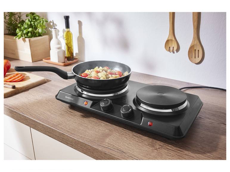 SILVERCREST® KITCHEN TOOLS Doppelkochplatte »SDK 2500 D1«, 2500 W Top Angebot
