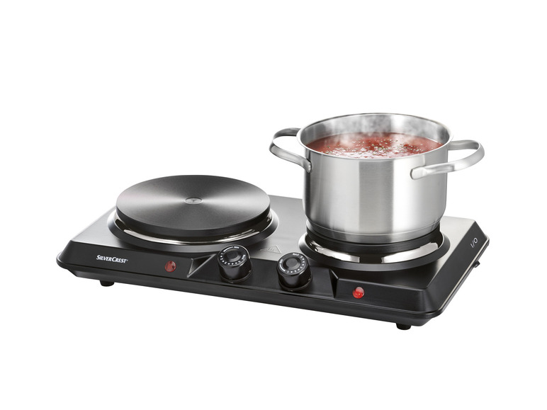SILVERCREST® KITCHEN TOOLS Doppelkochplatte »SDK 2500 D1«, 2500 W Top Angebot
