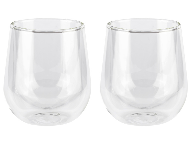 ERNESTO® Doppelwandige Gläser, 2 Stück, aus Borosilikatglas Tägliche Deals