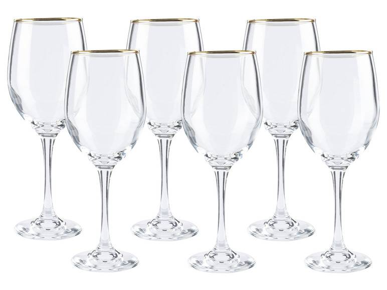 ERNESTO® Glas Set, 6-teilig, mit Goldrand Wochenangebot